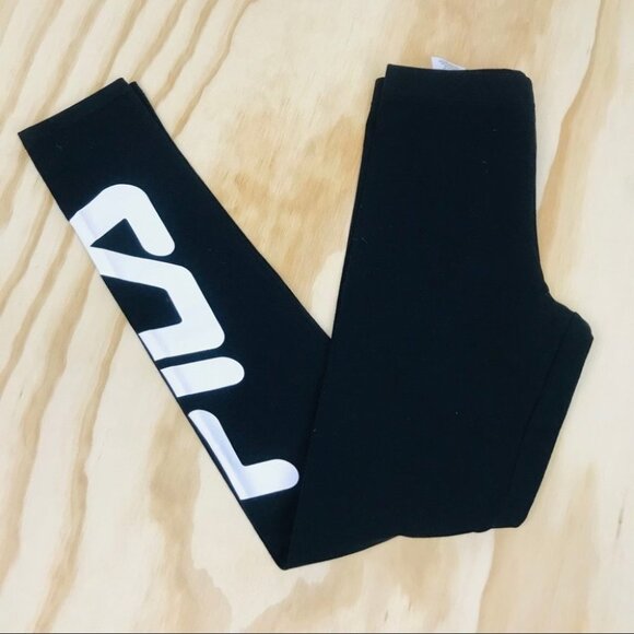 Fila Girl’s 7/8 Length Leggings  | Black Tights - Picture 5 of 12